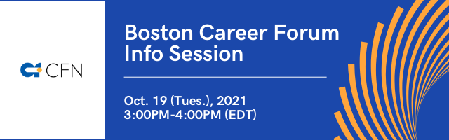 Boston Career Forum ONLINE 2021 Info Session