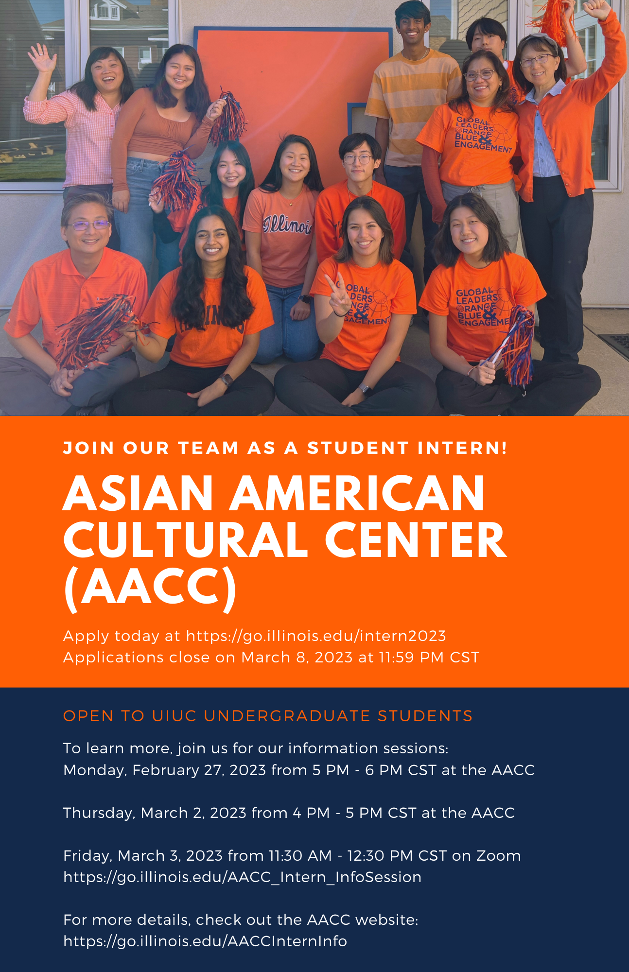 Asian American Cultural Center (AACC) First-Year Internship Program 2023 – 2024