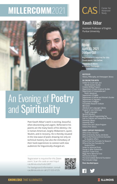 An Evening of Poetry and Spirituality with Kaveh Akbar