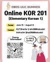 Online KOR 201 Flyer